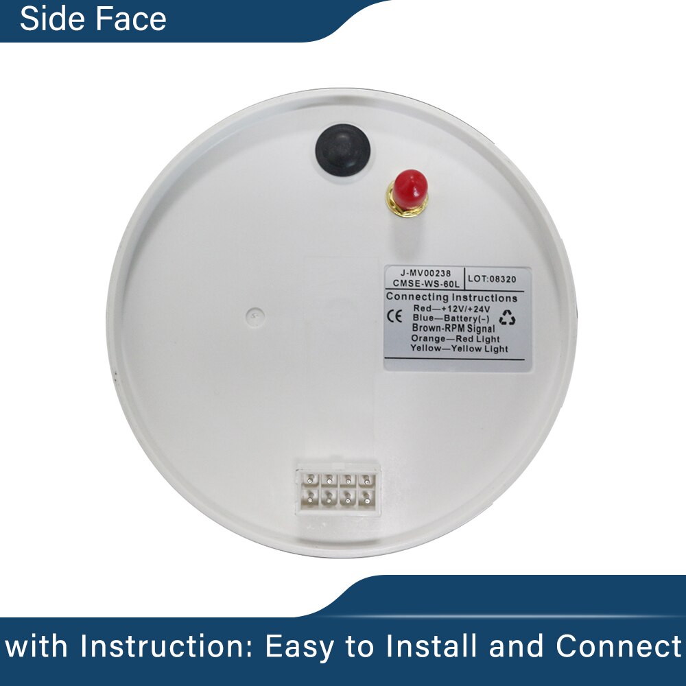 KUS 110mm Dimension GPS Lcd-computer-geschwindigkeitsmesser-grüne 0-60MPH 12V/24V Speedo Mit Rot und Gelb Hintergrundbeleuchtung