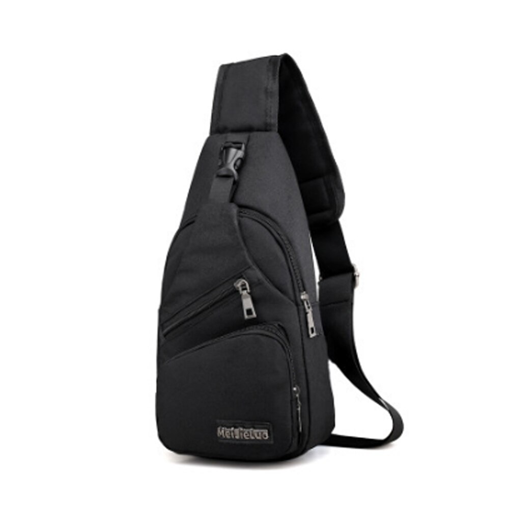 Oeak Men's Shoulder Bags USB Charging Crossbody Bags Male Anti Theft Chest Bag Casual Travel Messengers Bag: 2