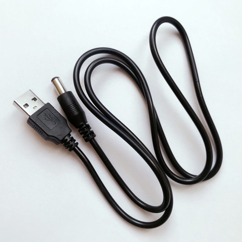 Conector de cable de alimentación USB a CC USB DC 5,5*2,1mm 5V DC conector de cable de alimentación USB