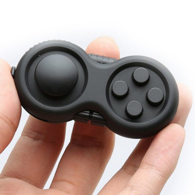 Fidget Pad Draagbare Controller Knoppen Stress Decompressie Speelgoed Sleutelhanger Tool verlichten de stress Tool