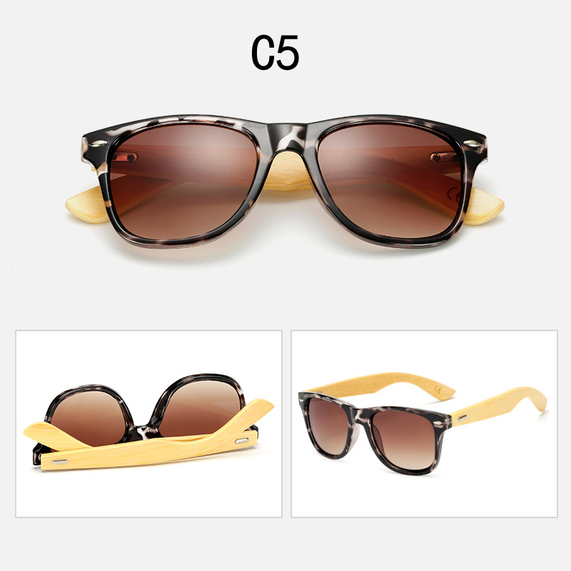 16 color Bamboo Sunglasses Men Wooden Sunglasses Women Brand Mirror Original Wood Sun Glasses retro de sol masculino: PURPLE