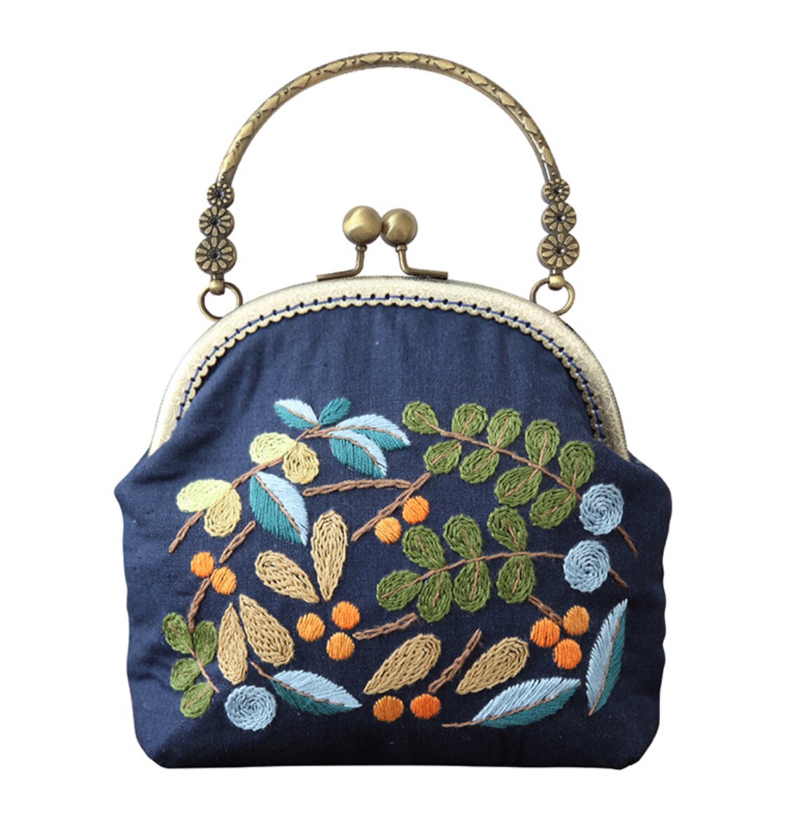 Chinesisch Einfach Stickerei DIY Blume Taschen Brieftasche Handtasche Kreuz Stich setzt Bausatz Hand NäHenne Handgemachte Handtasche Kreative: 15müssen nähen du selber