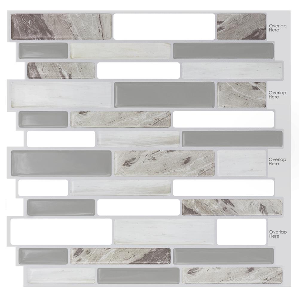 Dosseret de tuile de pelage et de bâton de 10 feuilles/paquet pour la de marbre de tuile de dosseret de Vinly décorative de cuisine 250X250mm: HY-L5001