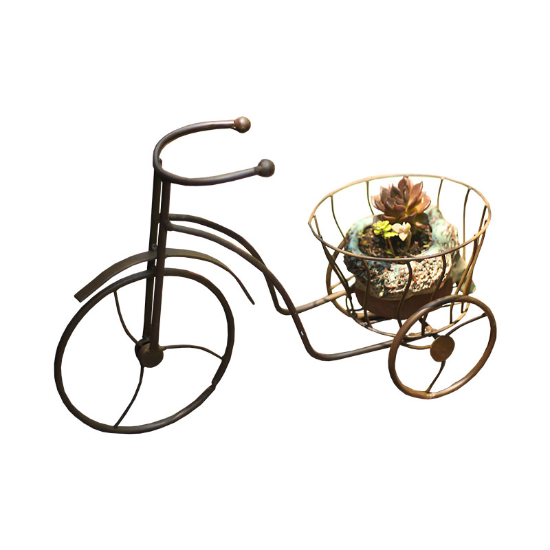 Europese Tieyi Retro Mini-Driewieler Fiets Vorm Creatieve Bloem Stand Multi-Flesh Tieyi Bloempot Regeling
