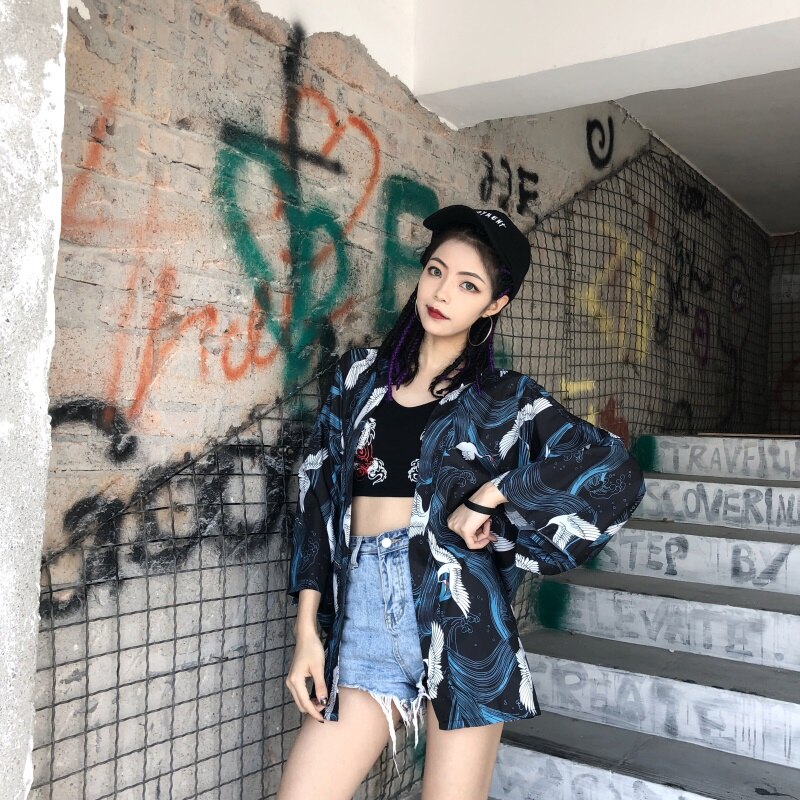 Women kimono man yukata female unisex haori obi Japanese kimono traditional matching couple outfits japanese clothes 10476