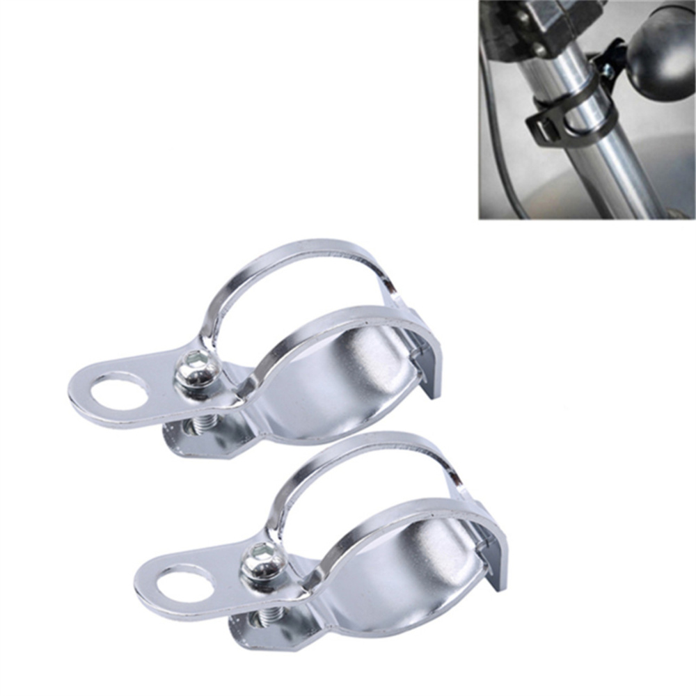 2pcs/set Motorcycle Mount Turn Signal Bracket Flasher Bracket Flashing Indicator Bracket Fork Mounting Clips for ATV/Motorcycle: 2pcs a