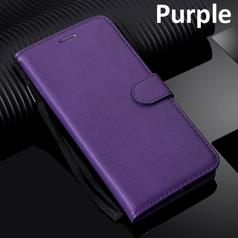 Funda cartera para LG K8 Lte K350 K350E K350N 5,0 "funda de cuero para teléfono para LG K7 bolsa versiones para LG K8 funda sólida: For LG K7 / KTCS-Purple