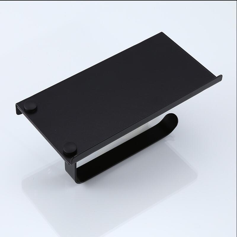 Stainless Steel Bathroom Paper Phone Holder with Shelf Bathroom Mobile Phones Gold Towel Rack Toilet Paper Holder Tissue Boxes