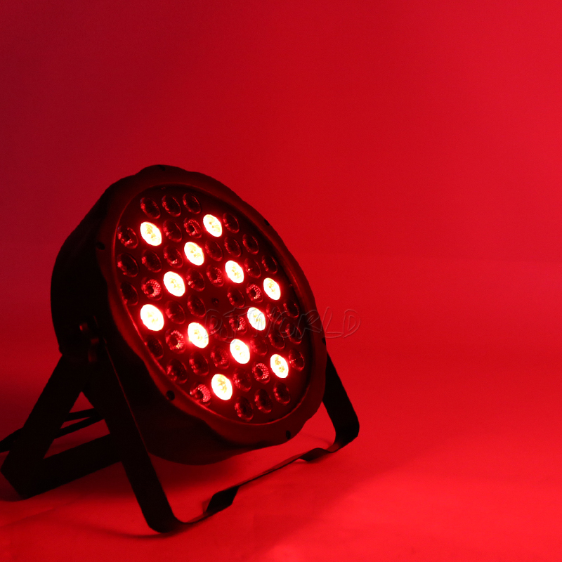 Djworld-luz Par LED plana RGB de 54x3W, iluminación estroboscópica de Color DMX 512, efecto de escenario para Dj, , discoteca, boda, Bar, escenario, , TV