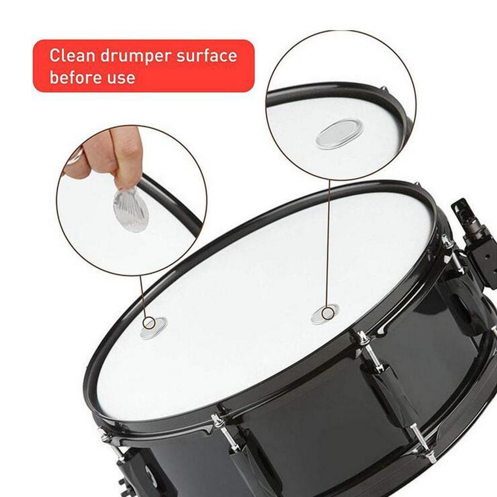 6pc/Pack Pro Drum Dampeners Dampening Gels Tone Control Drum Mute Silencers Silicone Drum Dampening Gel Pad