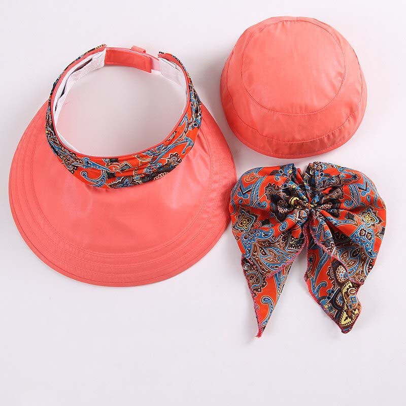 Women Summer Hats Sun Visors Cap Collapsible Anti-UV Outdoor Beach Sport Hat B2Cshop