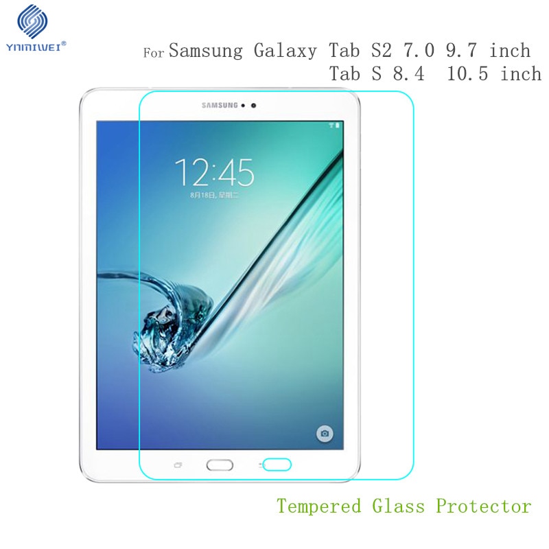Tab S 10,5 protector de pantalla de cristal para el Samsung Galaxy Tab S2 9,7 T810 T813 T815 T819 T815C T710 T713 T715 t700 Tablet Protector