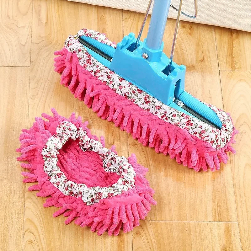 Microfiber Stofdoek Vloerreiniging Badkamer Huishoudelijke Vloerreiniging Mop Cleaner Slippers Luie Overschoen 2 stuks Dweilen Schoenen