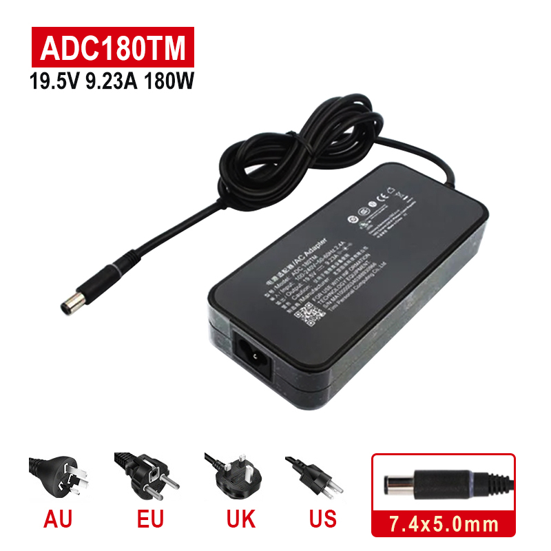Zasilacz sieciowy 19.5v adc 180tm 7.4 9.23a 5.0mm 15.6 1060g 1660ti z 180w 1