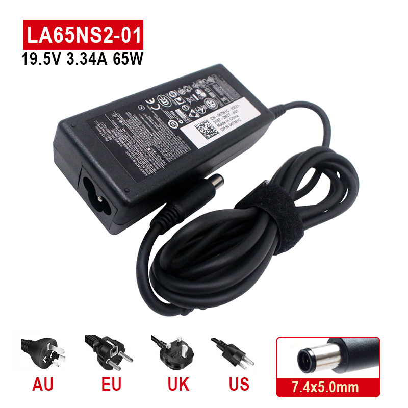 19,5 V 3,34 A 65W 7.4*5,0mm Wechselstrom-Adapter-Ladegerät für Dell E7440 E7450 E7470 M431R N4030 N4110 ADP-65TH F DA65NM111-00 FA065LS1-01