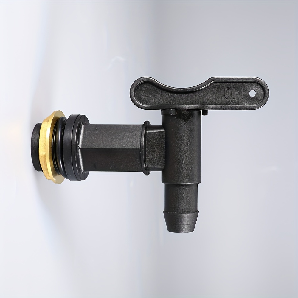 1 st 3/4 "IBC Tank Tap Adapter Grove Draad Tuin Watertank Kraan Voor 3/4" Slangen messing Vervanging Connector Kleppen: Zilver