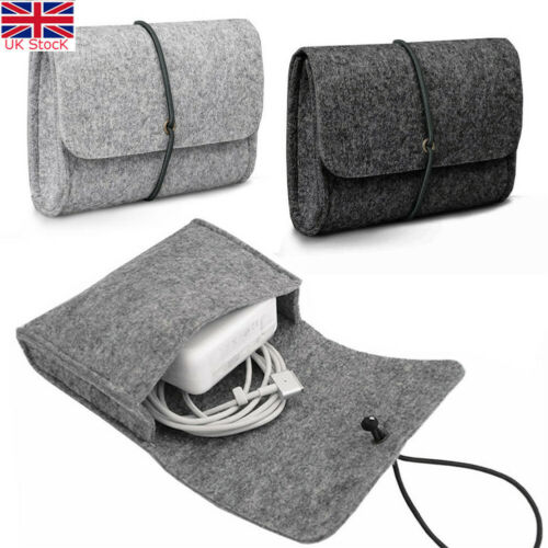 Vilt Sleeve Bag Pouch voor LADER/MUIS Power Adapter Case Soft Bag Storage Voor Mac MacBook Air Pro Retina