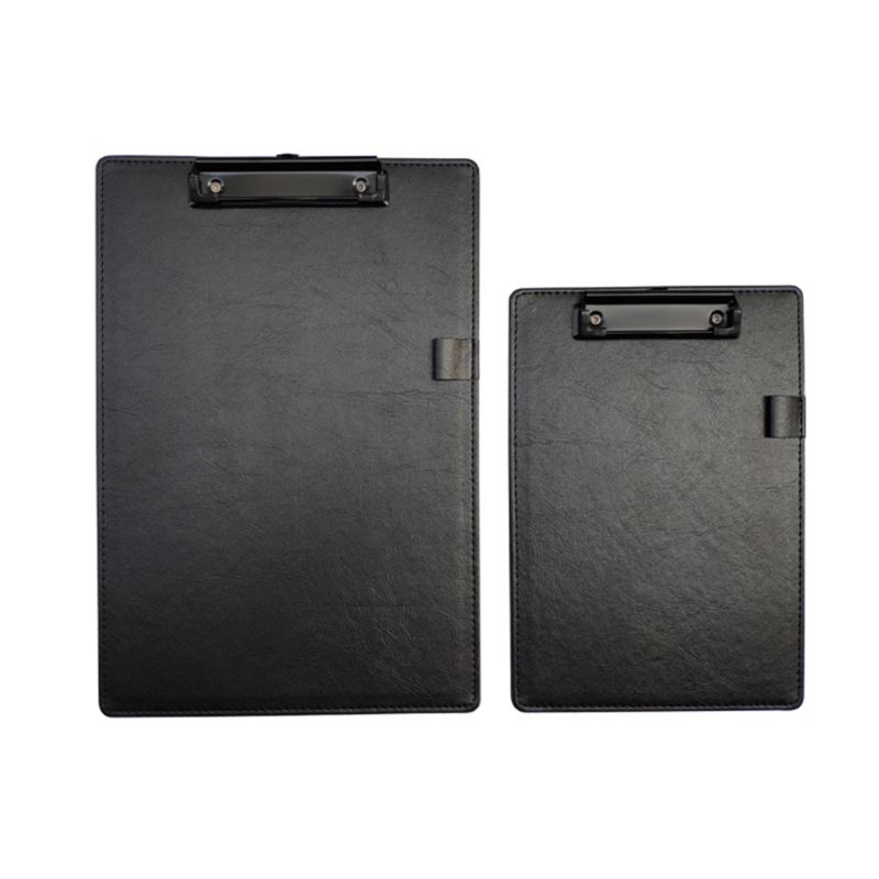 PU Leather A4 A5 File Paper Clip Board Writting Pad Folder Document Stationery