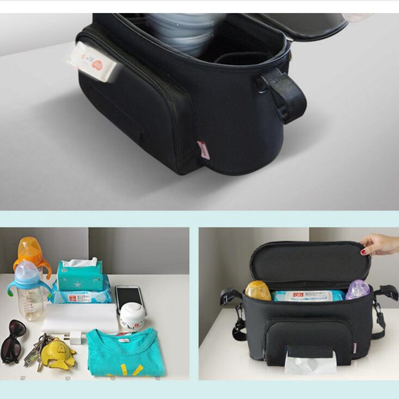 Baby klapvogn taske mumie organisator taske ble blege poser transport buggy barnevogn kurv kurv krog klapvogn tilbehør