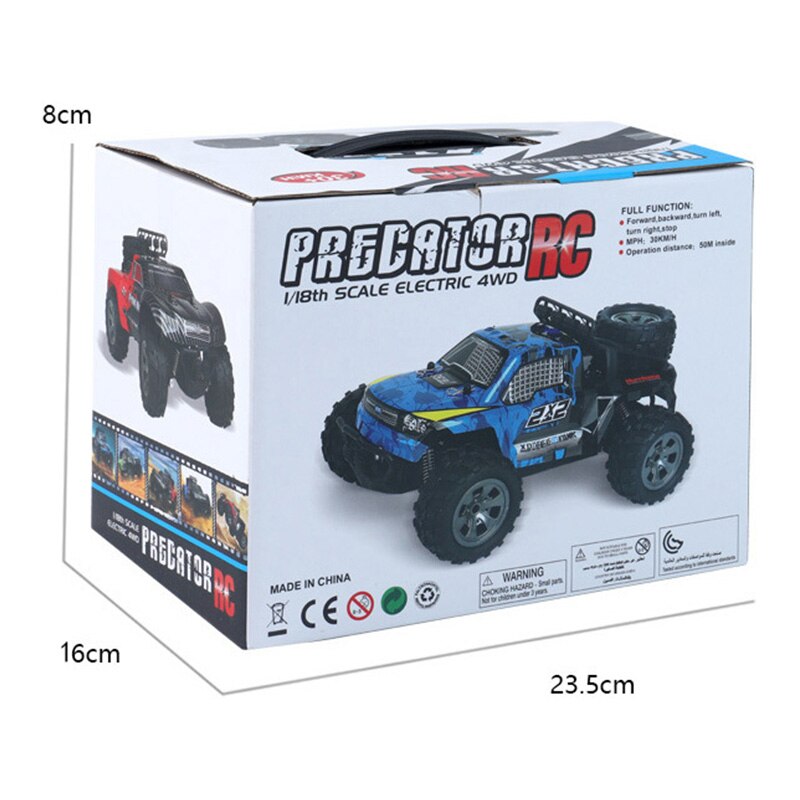 Afstandsbediening buggy 1:18 rc auto afstandsbediening speelgoed hoge snelheid auto vierwielaandrijving klimmen auto kinderspeelgoed een machine op de radio