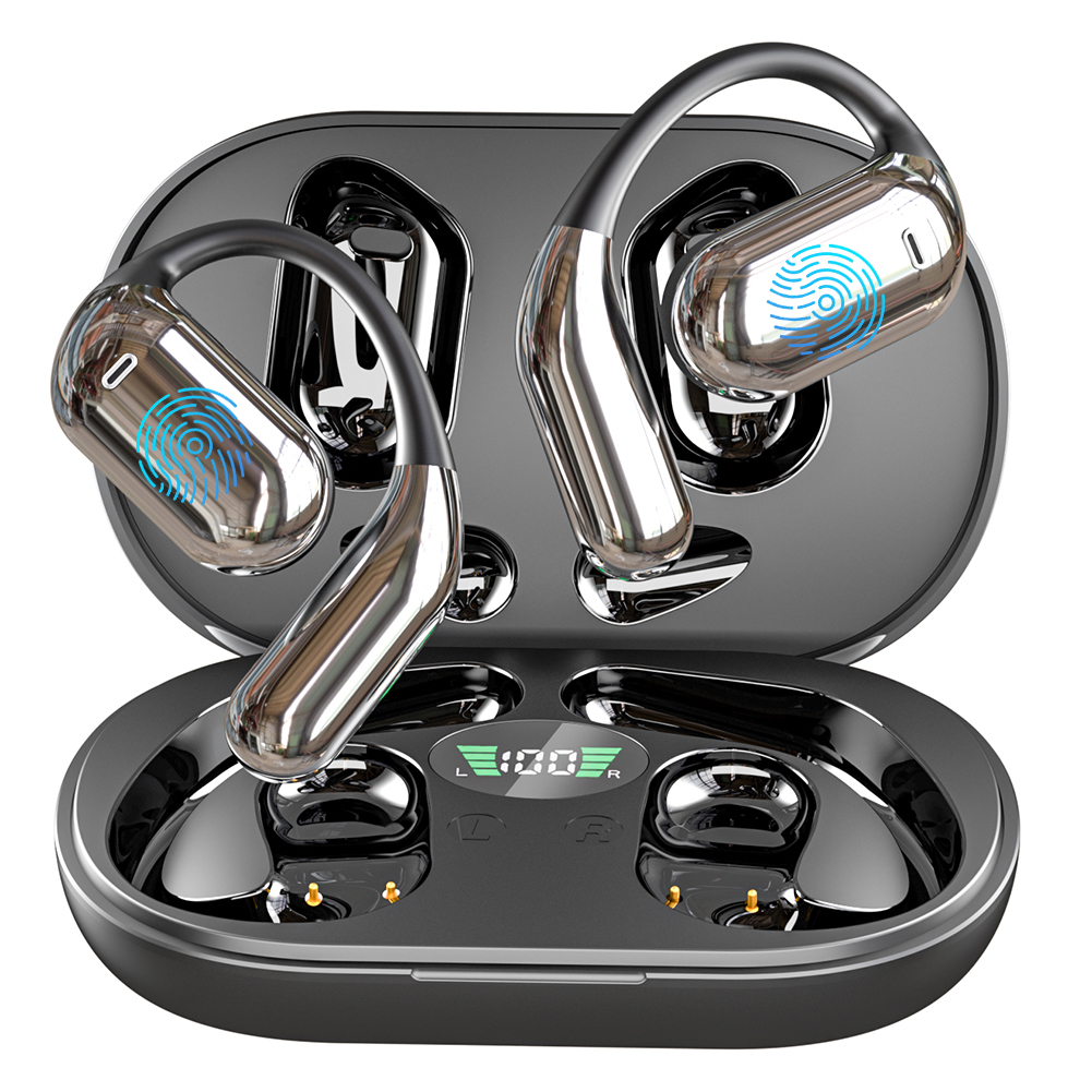 Echtzeit-Übersetzungskopfhörer, 3-in-1-AI-Übersetzer-Ohrhörer, 140 Sprachen, Geräuschunterdrückung, Bluetooth, kabelloses Übersetzungs-Headset: Black