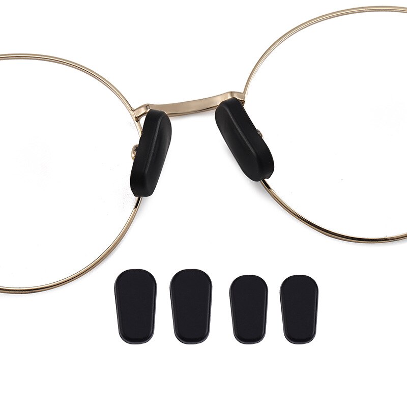 5 paia/lotto inserito quadrato Silicone Airbag morbido naselli su occhiali Slot occhiali accessori per adulti bambini universale