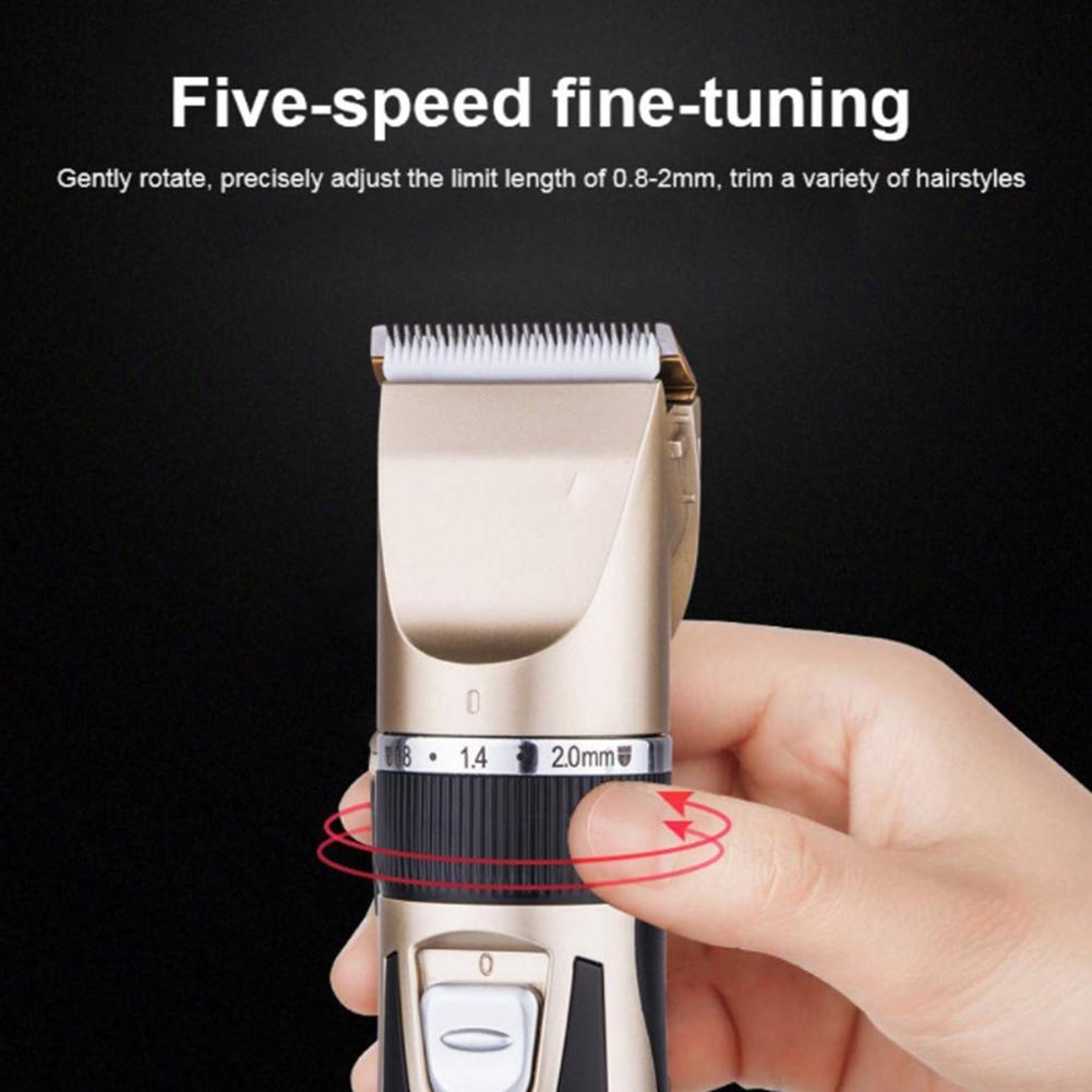 Hair Clipper Kit Hairdressing Hair Trimmer Set Rechargeable Electric Hair Clipper Kit with Guide Comb Cleaning