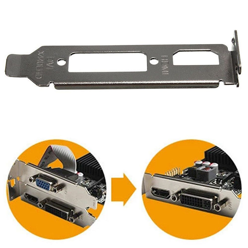 Low Profile Bracket Adapter HDMI-compatible DVI Port For Half Height Graphic Video Card Set