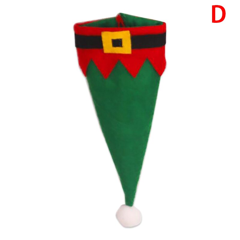 Kerst Decoratieve Kerst Hoed Voor Servies Bestek Houder Tas Tafeldecoraties Etentje Thuis: D