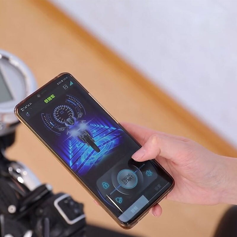 Electric bike Keyless Entry Car Alarm System Mobile app Automatic unlocking Smart Key Electric start for Motorcycle