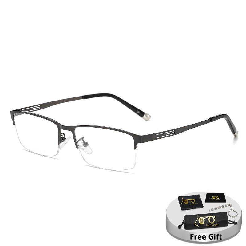 VANLOOK Photochromic Sunglasses Chameleon Lens Blue Light Blocking Men's Glasses for Computer Eyeglasses Game Protective UV400: Gunmetal