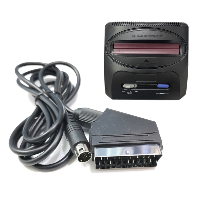 Cable de plomo RGB Scart para Sega Mega Drive 2 -Genesis 2 Megadrive 2 MD2, Cable AV Scart RGB de 1,8 m