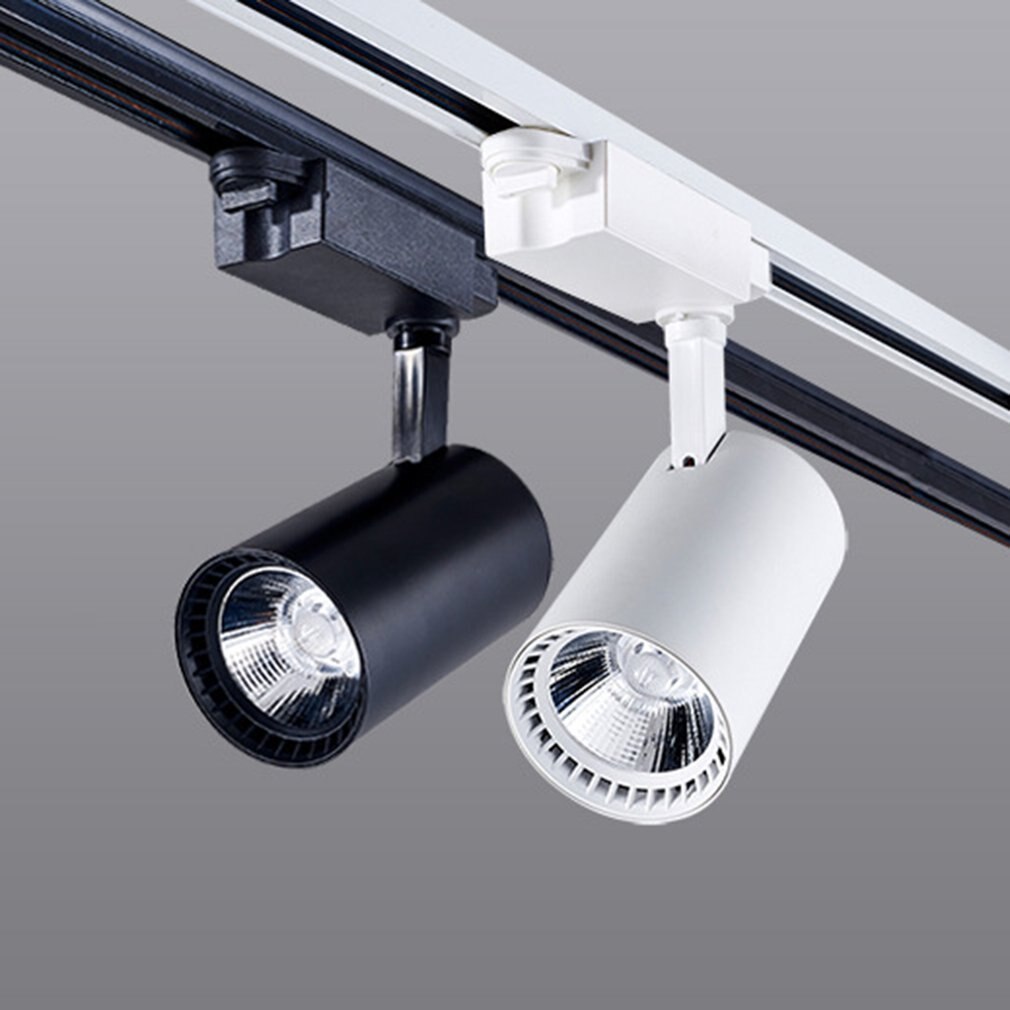 Icoco 10w cob led sporlys klesbutikk taklampe åpen montert skinnespottlys super lyst justerbar vinkel ned lampe
