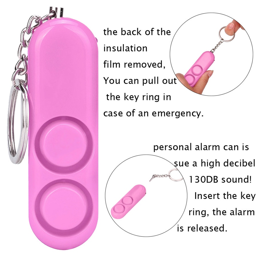 Anti-rape Device Alarm Loud Alert Attack Panic Safety Personal Security Keychai