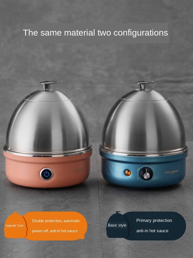 Anti dry burn, power-off egg steamer, Egg Cooker, household one key operation, stainless steel egg steamer, egg maker