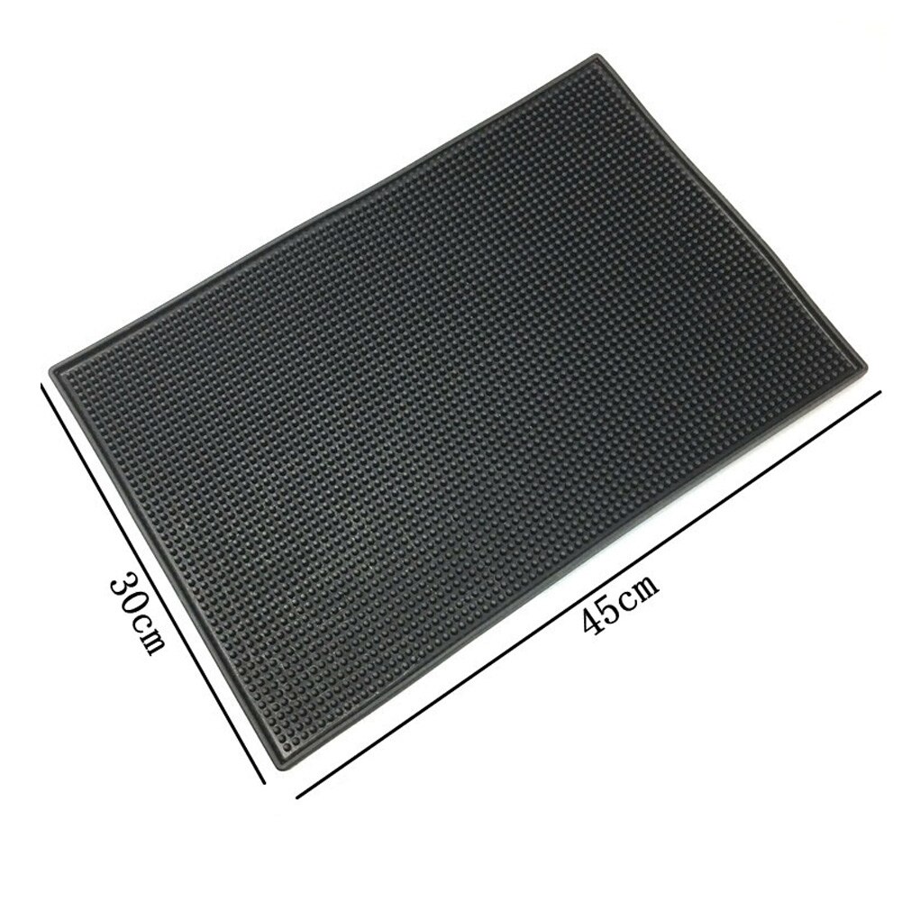 Desktop Easy To Clean Non-slip Rubber Rod Pad Bar Runner Glass Drip Tray Beer Drink Railing Service Pad（free small ）