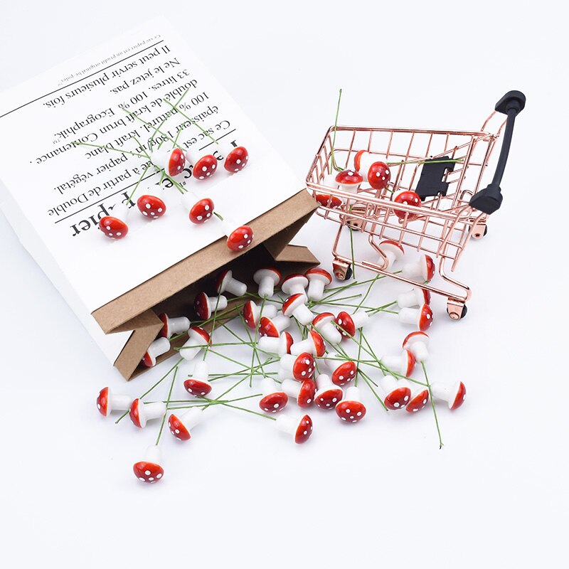 Guirlandas de flores artificiais, 30 peças de espuma fofa de cogumelo para natal, frutas, plantas artificiais, decoração da casa, caixa de presentes diy, scrapbooking, decoração de casa