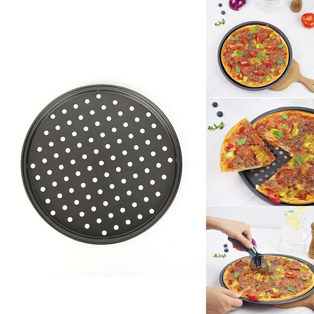 Pizza Bakken Pan Non-stick Pizza Stenen Pizza Pan Pizza Bakken Pan Tray Mesh Lade Plaat Keuken Accessoires Bakken gereedschap