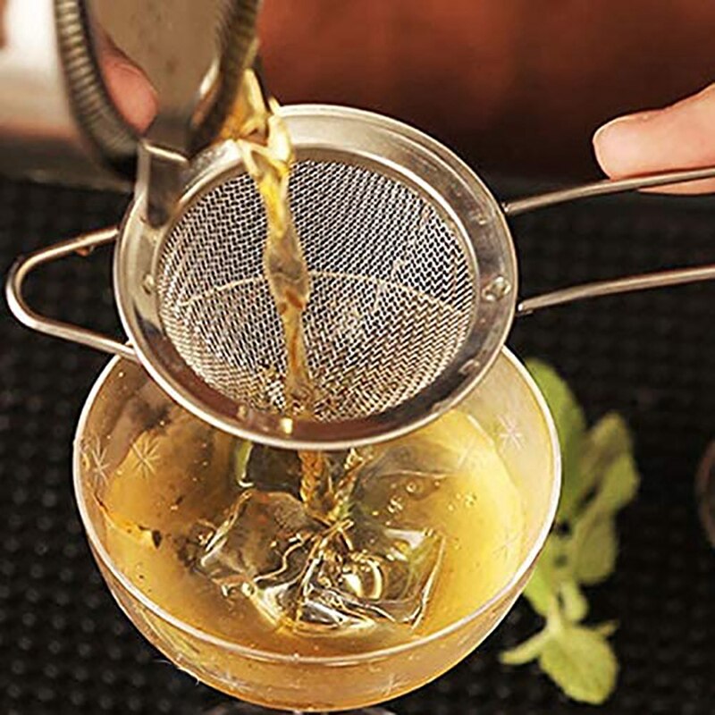 Fine Mesh Strainer for Bar -Stainless Steel Conical Strainer for Cocktail Drink Bar Strainers Bartender Bar Tool, 2 Pcs