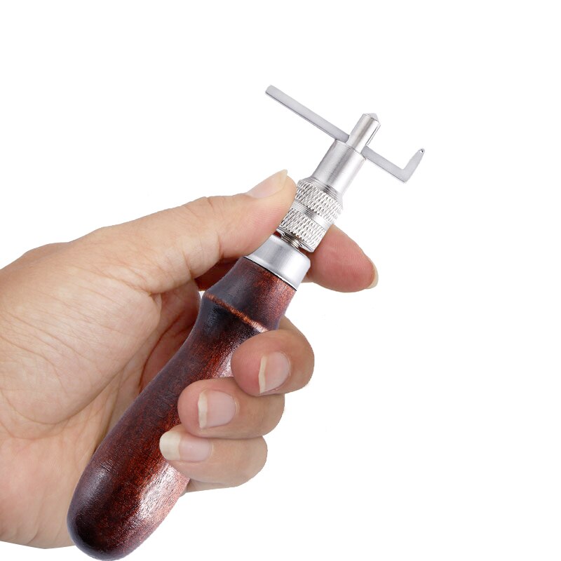 LMDZ Adjustable Leather Edge Stitching Groover Craft Tool Edge Stitching Groover Leather Craft Groove