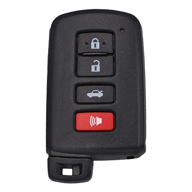 Carcasa de llave remota inteligente, carcasa de 2/3/4 botones Fob para Toyota Avalon Camry RAV4 con llave de emergencia: E