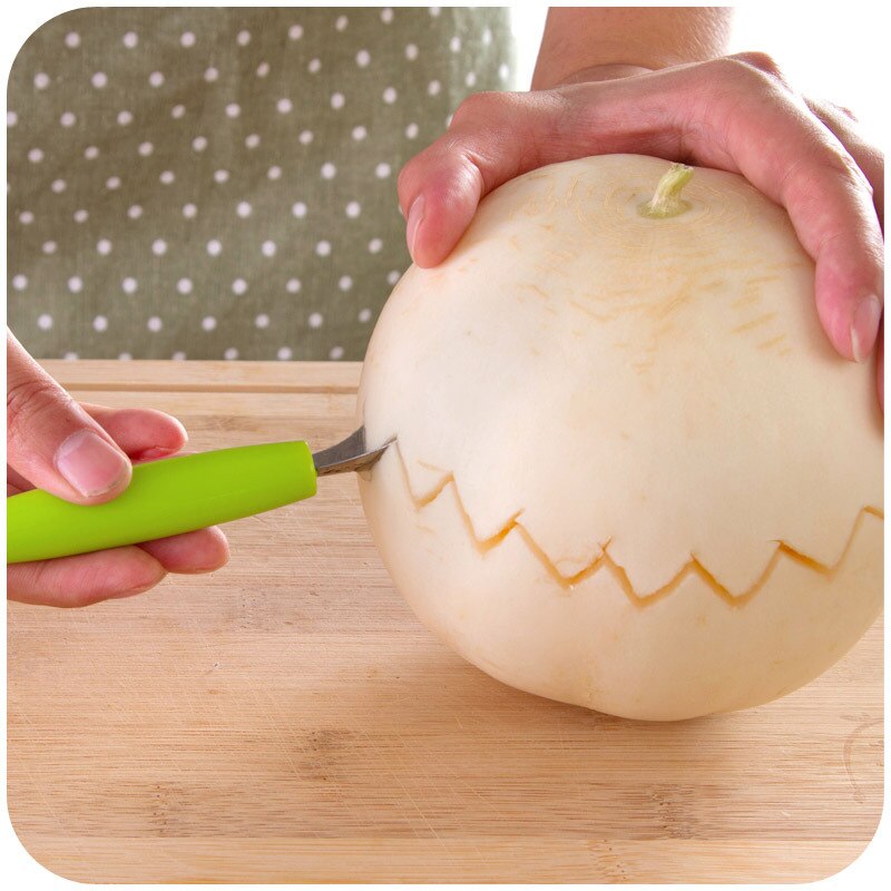 Excavadora de frutas de acero inoxidable para cortar fruta, artefacto de sandía, Bola de fruta, cuchara para helado, cuchillo para talla de fruta