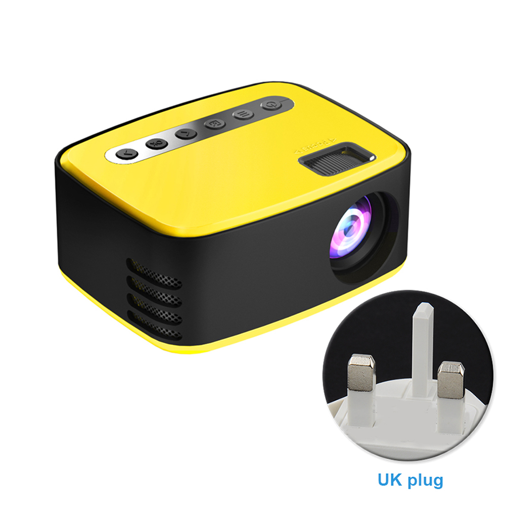 Mini projecteur Durable multifonctionnel avec télécommande, Audio, lumière LED, lecteur vidéo de film, USB 1080P HD, AV, ABS, pour chambre à coucher, ordinateur portable