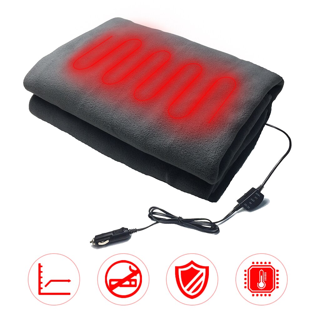 145x 100cm Auto Heizung Decke Energie Warmweiß 12V Auto Herbst Winter Elektrische Decke Mit 3 Ebenen Position Kontrolle Decke