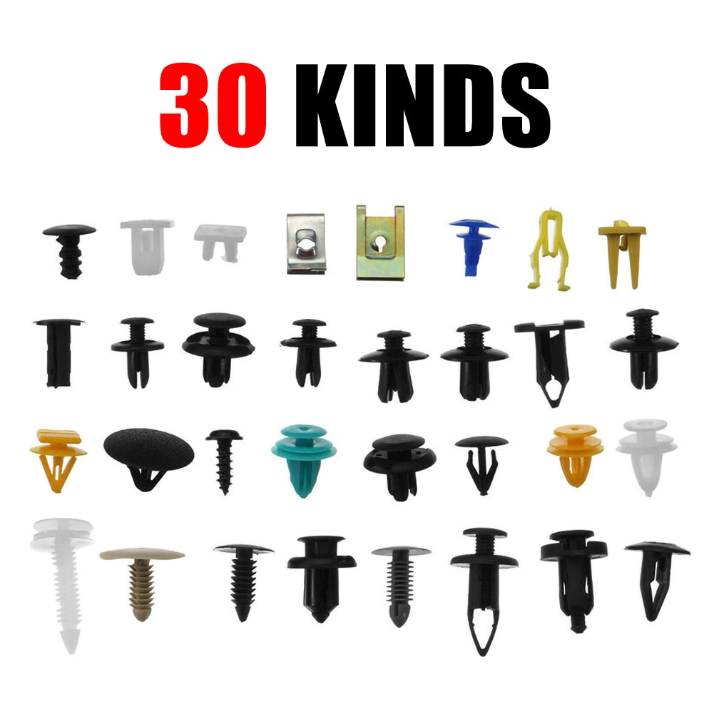 500Pcs Gemengde Auto Fastener Clip Bumper Fender Trim Plastic Klinknagel Deur Panel