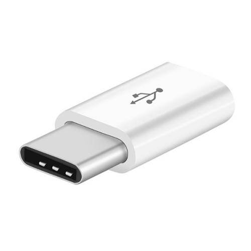 Usb Type C Female Naar Micro Usb Male Adapter Connector Type-C Naar Micro Usb 2.0 Charger Adapter Voor samsung Xiaomi Huawei Telefoon: white