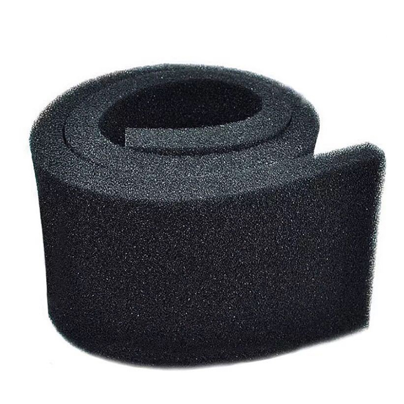 Espuma filtrante negra de 50cm x 50cm x 2cm para acuario, almohadilla de esponja bioeléctrica, Espumador de largo tiempo de uso, tanque de suministro de esponja