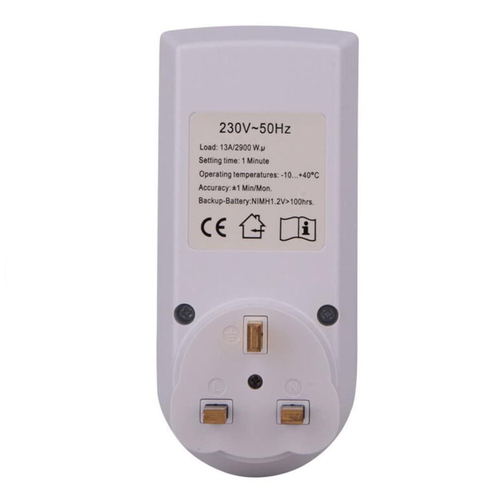Timer Outlet 7Day Programmable US/EU/UK Plug-in Digital Socket Switch LCD Light Timer Digital Timer Electric Timer