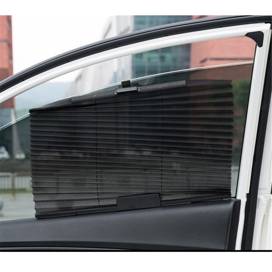 Auto Automatische Intrekbare Parasol Auto Side Window Mesh Zonnescherm Auto Zonnescherm Zon Protector Gordijnen Cars 60*46cm