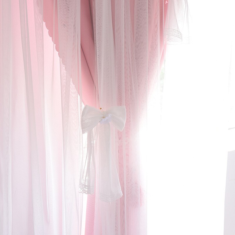Neue Europäische und Amerikanischen Stil Vorhänge für Wohnzimmer Hohe Schattierung Vorhänge für freundlicher Romantische Prinzessin Zimmer für Mädchen